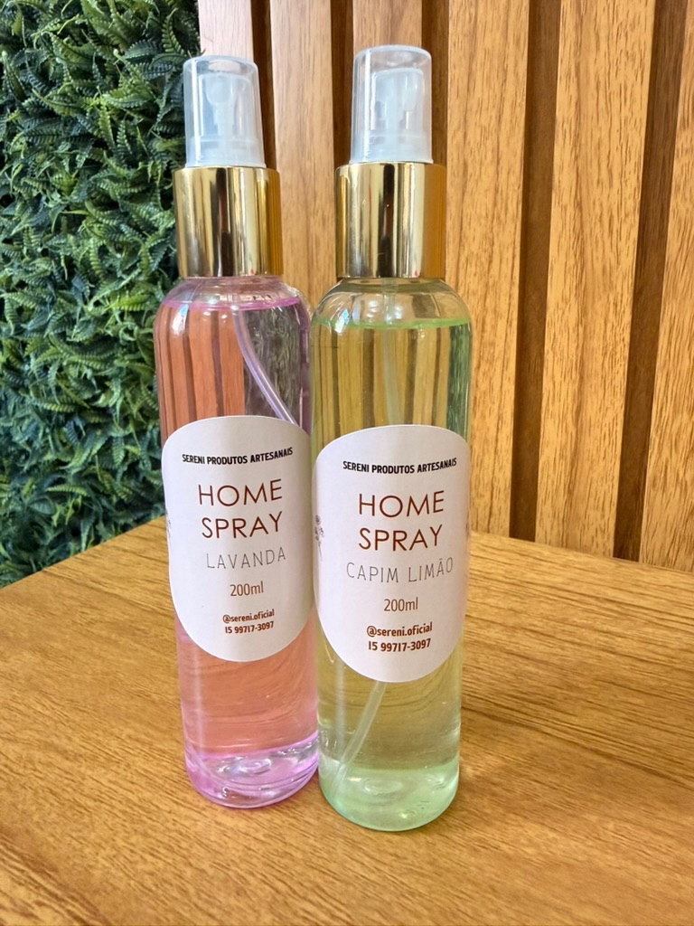 Home sprays Sereni de lavanda e capim-limão